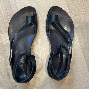 Cydwoq || Tomcat Strappy Leather Sandals Black 36.5